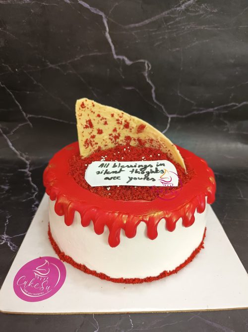 Authentic red velvet moist cake