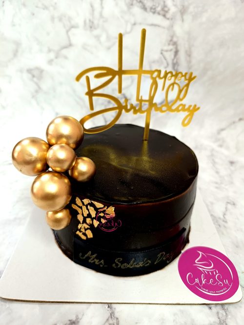 Double chocolate layer cake